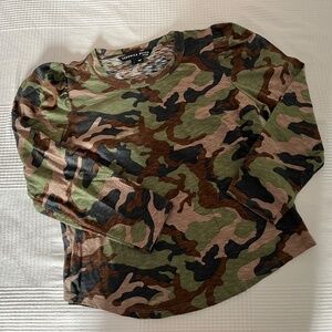 Veronica Beard - Porter Puff Sleeve Camo Tee